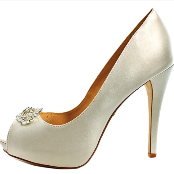 Badgley Mischka Shoes - Badgley Mischka Goodie Peep-Toe Heels IOB